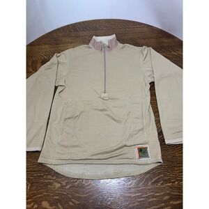 USMC Frog Pullover Mens Small-Reg Tan Fire Resistant Grid Fleece Peckham